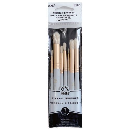ステンシルブラシ 7本セット