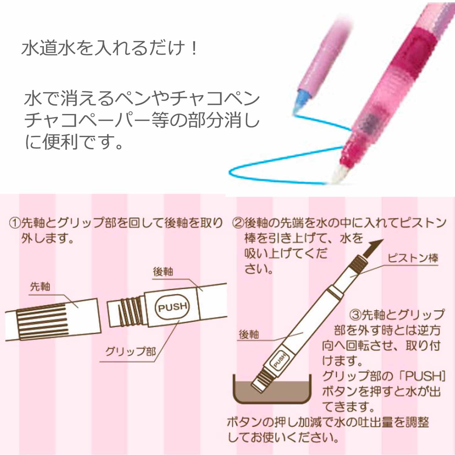 Sewline(ソーライン) アクアイレーサー|水消しペン用 消しペン