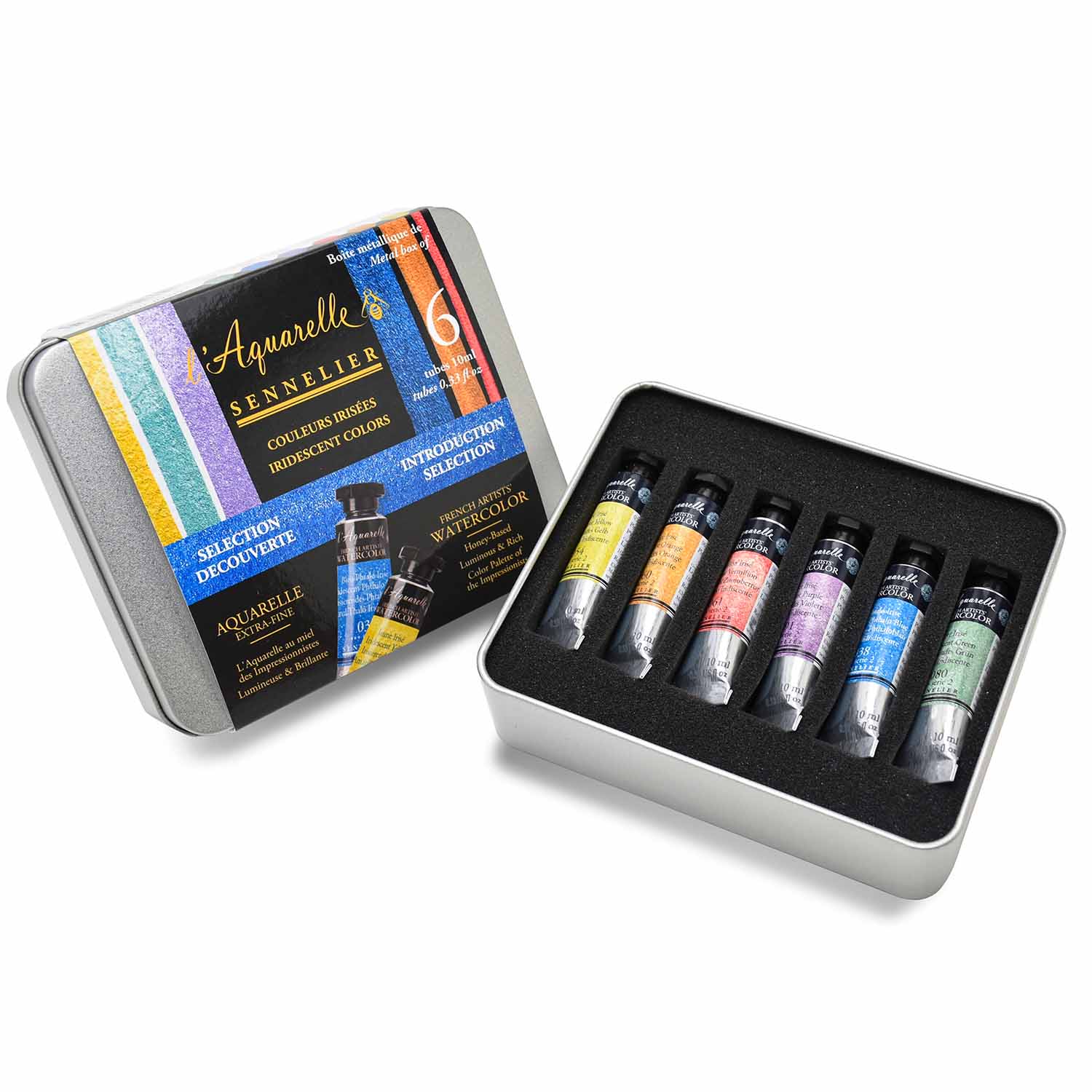 セヌリエ 透明水彩絵具 イントロダクション6色セット【お取り寄せ商品】