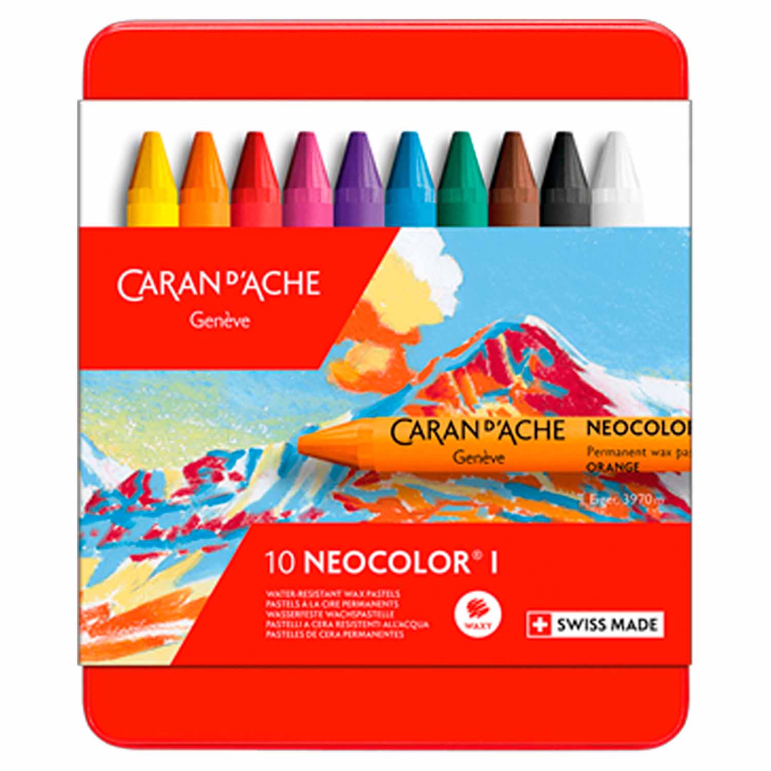 カランダッシュ ネオカラー1ワックスパステルメタリック10色セット【お取り寄せ商品】