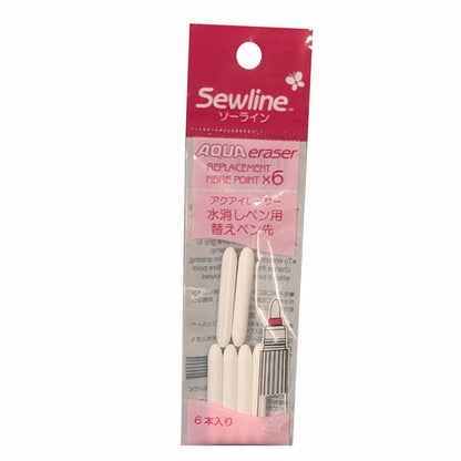 Sewline（ソーライン） アクアイレーサー｜替えニブ（ペン先）６本入り１パック