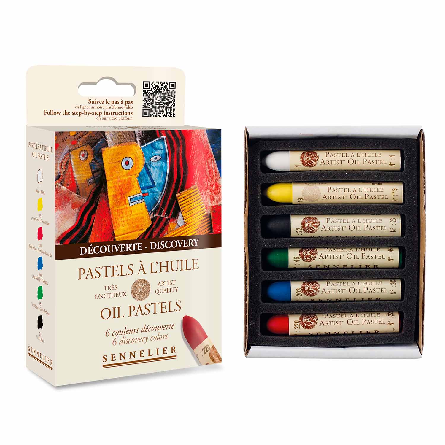 セヌリエ オイルパステル6色 Discovery【お取り寄せ商品】