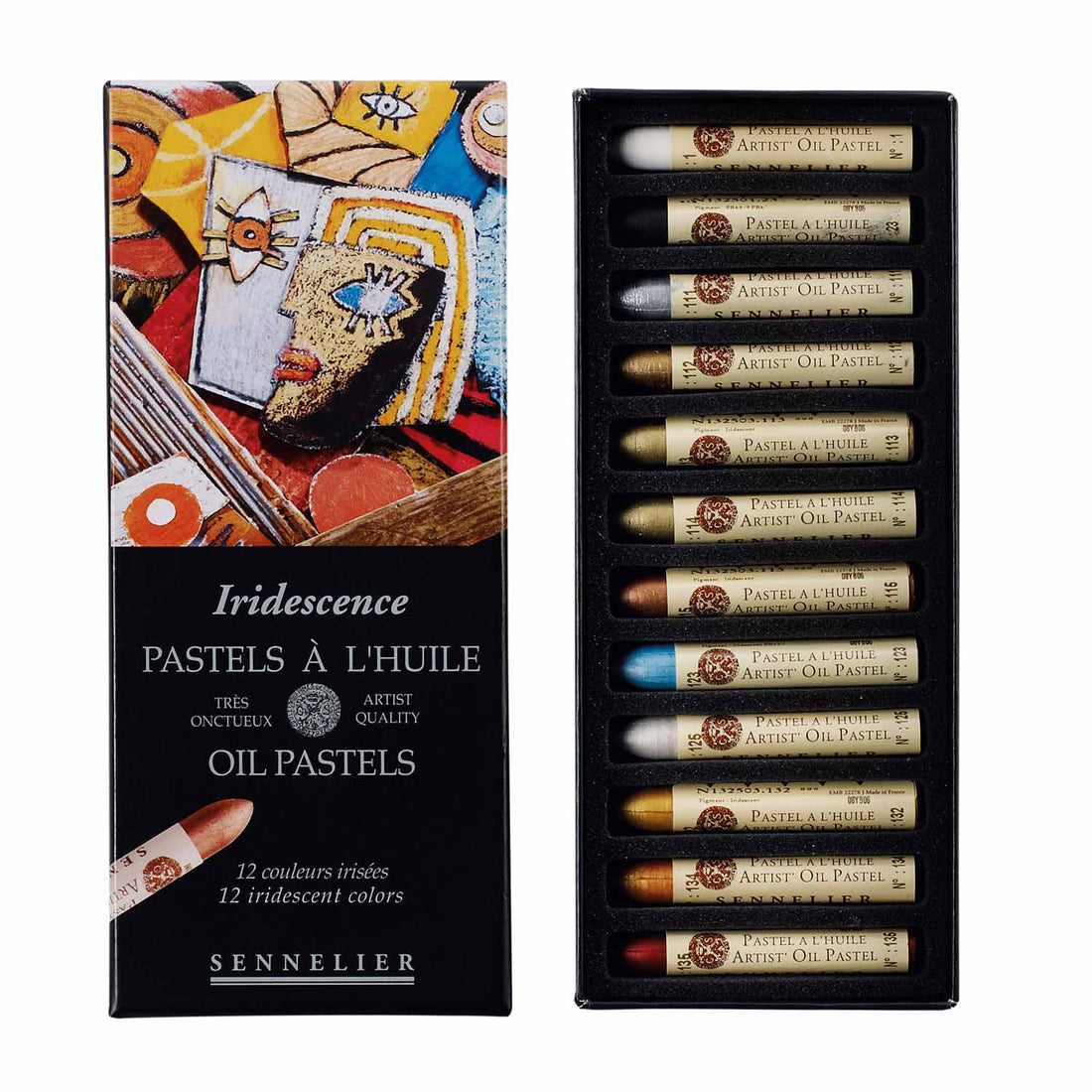 セヌリエ オイルパステル12色 Iridescent【お取り寄せ商品】