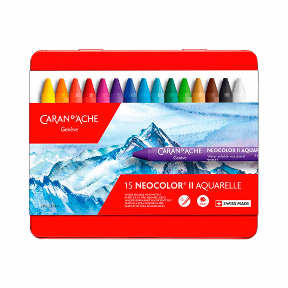 カランダッシュ ネオカラー2水溶性ワックスパステル15色セット【お取り寄せ商品】