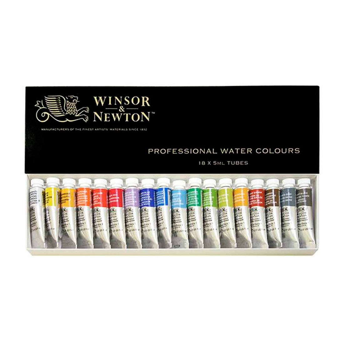 W＆N プロフェッショナル・ウォーターカラー 5mlチューブ　18色セット【お取り寄せ商品】