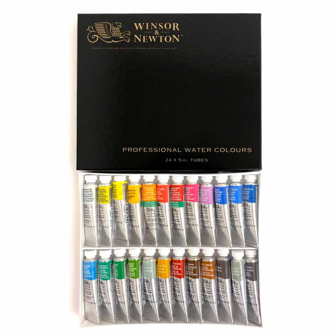 W＆N プロフェッショナル・ウォーターカラー 5mlチューブ　24色セット【お取り寄せ商品】