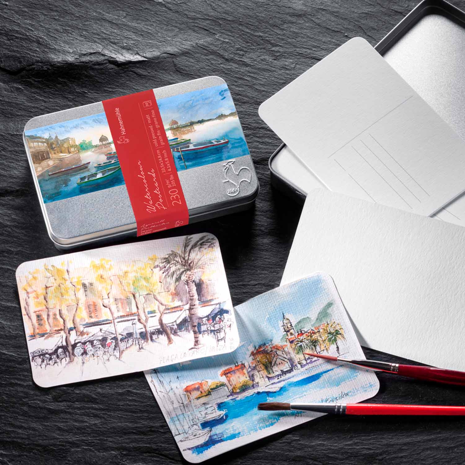 ハーネミューレ ウォーターカラーポストカード（中目）